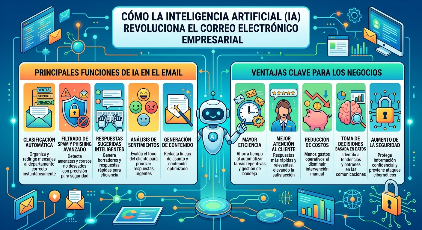 Clasificación y enrutamiento automático de correos con IA